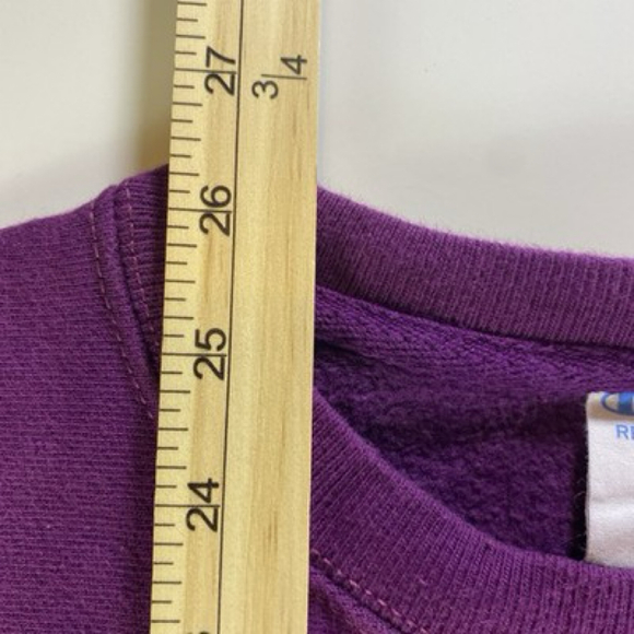 Champion Reverse Weave‎ Mens M Sweatshirt Script Logo Berry Purple USA - Picture 6 of 6